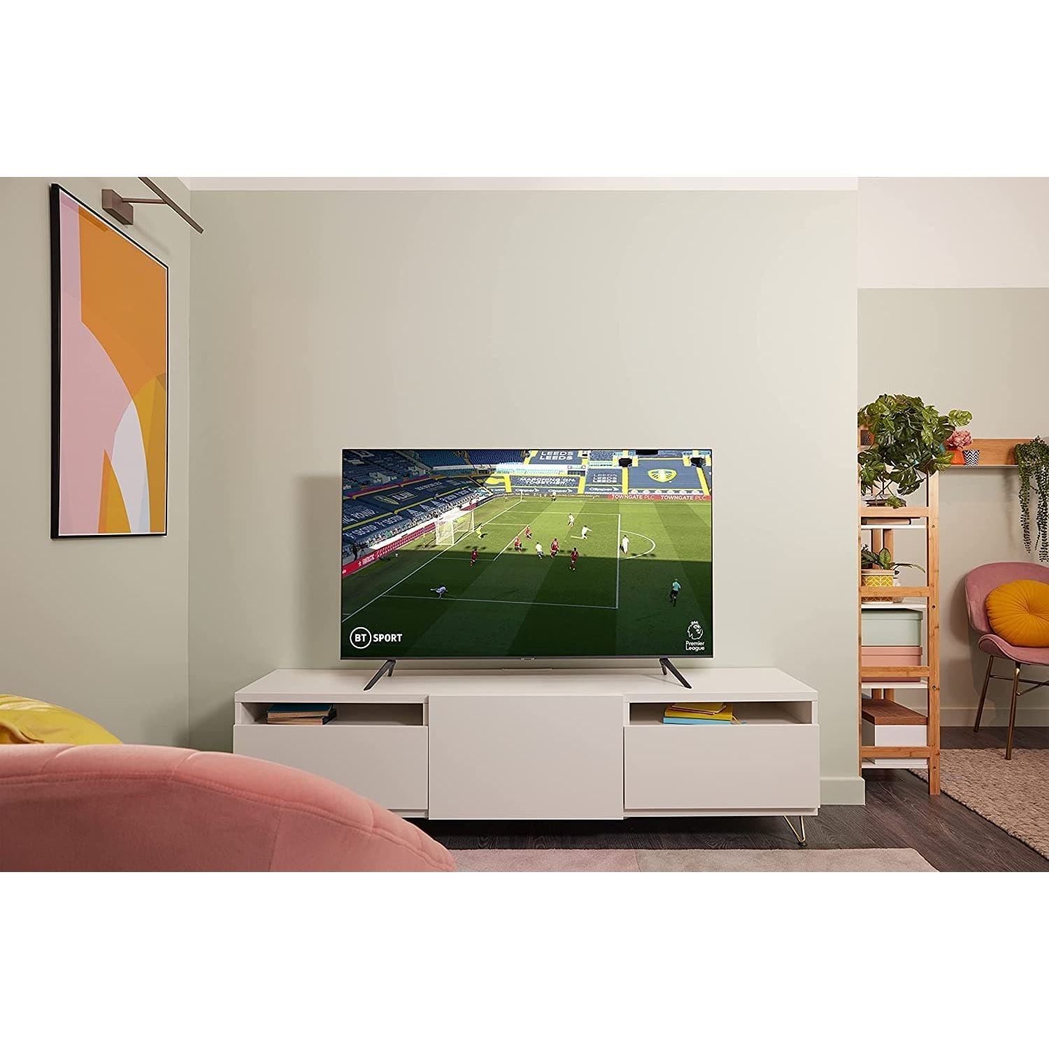 Samsung,Samsung AU7100 50 Inch (2021) - Crystal 4K Smart TV With HDR10+ Image Quality, Adaptive Sound, Motion Xcelerator Picture, Samsung Q-Symphony Audio And Gaming Mode - Gadcet.com