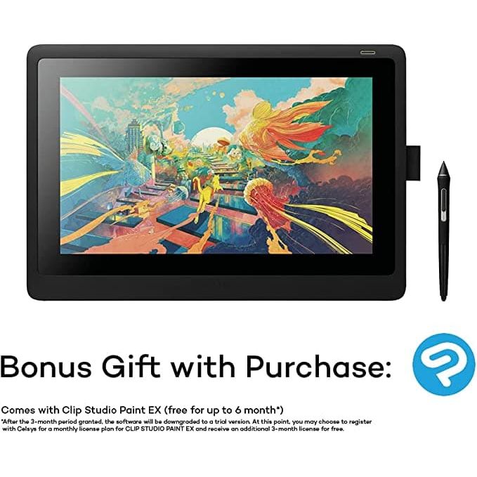 Wacom Cintiq 16 USB Creative pen display EEC: E (A - G) Black