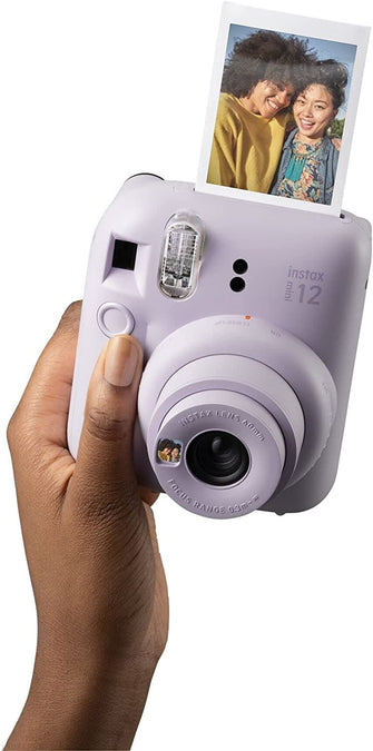 FUJIFILM,Instax mini 12 instant film camera, auto exposure with Built-in selfie lens - Lilac Purple - Gadcet.com