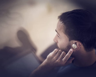 Buy Bang & Olufsen,Bang & Olufsen Beoplay EQ - Wireless Bluetooth Earphones with Microphone and Active Noise Cancelling, Up to 20 hours of Playtime, Sand - Gadcet.com | UK | London | Scotland | Wales| Ireland | Near Me | Cheap | Pay In 3 | 