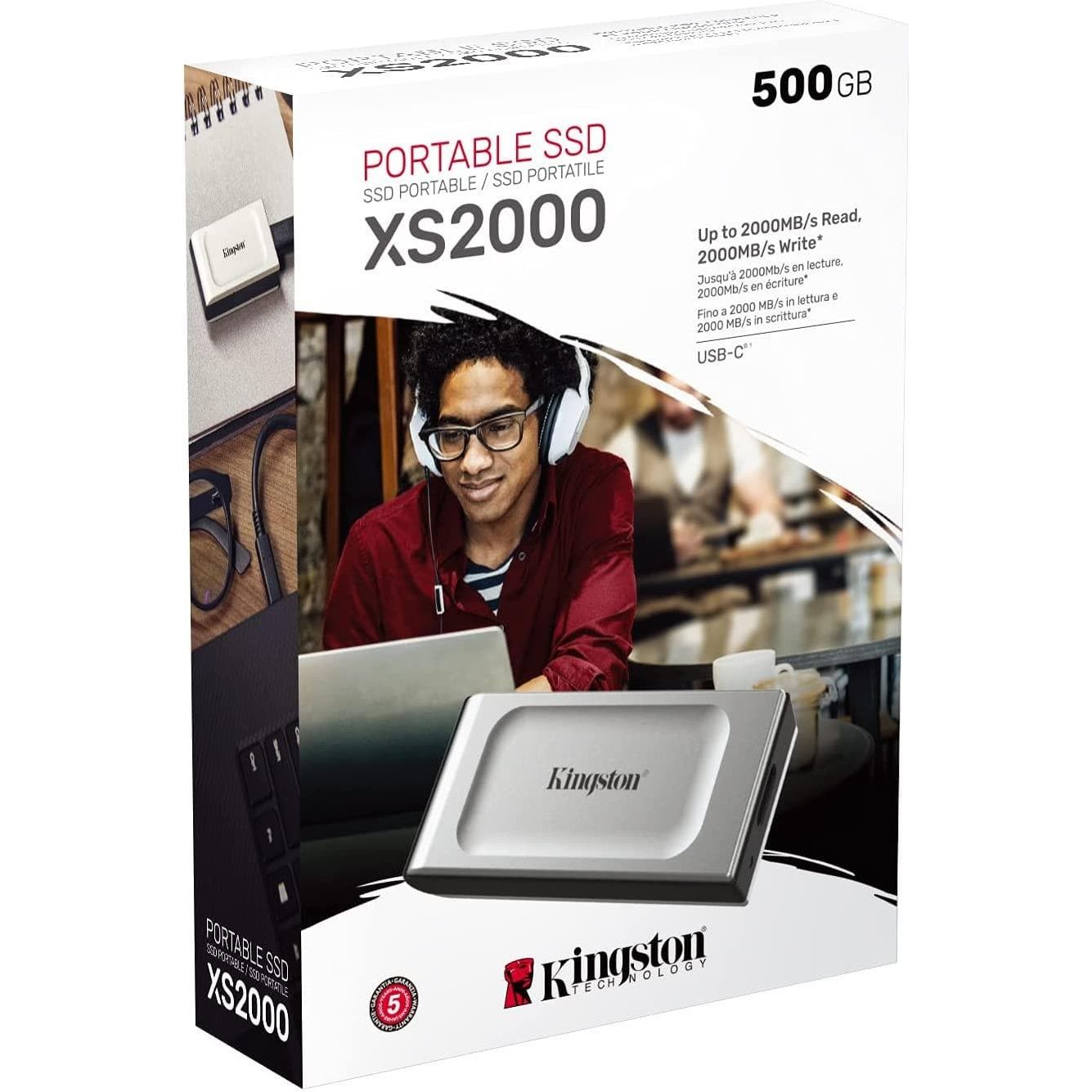 Buy Kingston Technology,Kingston XS2000 Portable SSD 500GB -SXS2000/500G - Gadcet.com | UK | London | Scotland | Wales| Ireland | Near Me | Cheap | Pay In 3 | Hard Drives