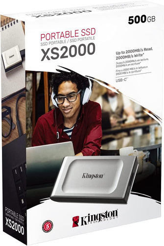 Buy Kingston Technology,Kingston XS2000 Portable SSD 500GB -SXS2000/500G - Gadcet.com | UK | London | Scotland | Wales| Ireland | Near Me | Cheap | Pay In 3 | Hard Drives