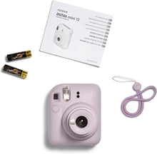 FUJIFILM,Instax mini 12 instant film camera, auto exposure with Built-in selfie lens - Lilac Purple - Gadcet.com