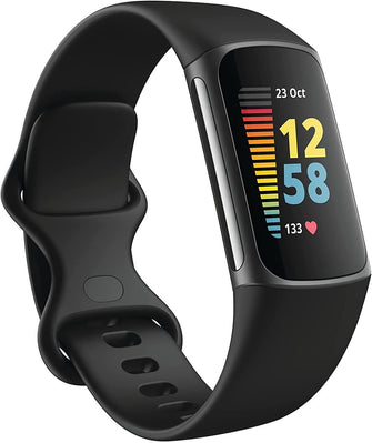 Buy Fitbit,Fitbit Charge 5 Fitness Tracker - Graphite  Black - Gadcet.com | UK | London | Scotland | Wales| Ireland | Near Me | Cheap | Pay In 3 | smartwatch