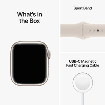 Apple Watch Series 8 GPS 41mm Alu Case Starlight Sport Band - MNP63B/A - Gadcet.com