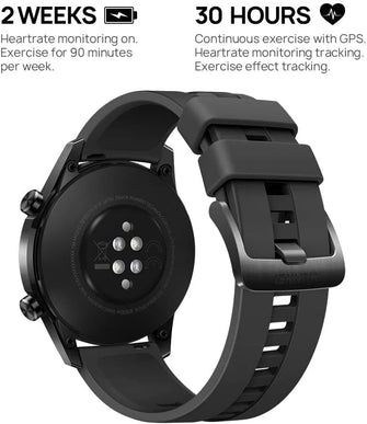 Buy Huawei,HUAWEI Watch GT 2 (46 mm) Smart Watch, 1.39 Inch AMOLED Display with 3D Glass Screen, 2 Weeks Battery Life, GPS, 15 Sport Modes, 3D Glass Screen, Bluetooth Calling Smartwatch, Matte Black - Gadcet.com | UK | London | Scotland | Wales| Ireland | Near Me | Cheap | Pay In 3 | Watches