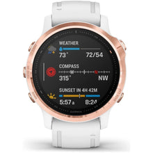 Garmin fenix 6S Pro, Ultimate Multisport GPS Watch, Smaller-Sized, Features Mapping, Music, Grade-Adjusted Pace Monitoring and Pulse Ox Sensors, Rose Gold with White Band - Gadcet.com