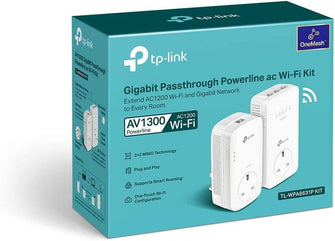 Buy TP-Link,TP-Link TL-WPA8631P AV1300 Dual-Band Powerline Adapter Kit - White - Gadcet.com | UK | London | Scotland | Wales| Ireland | Near Me | Cheap | Pay In 3 | Network Cards & Adapters