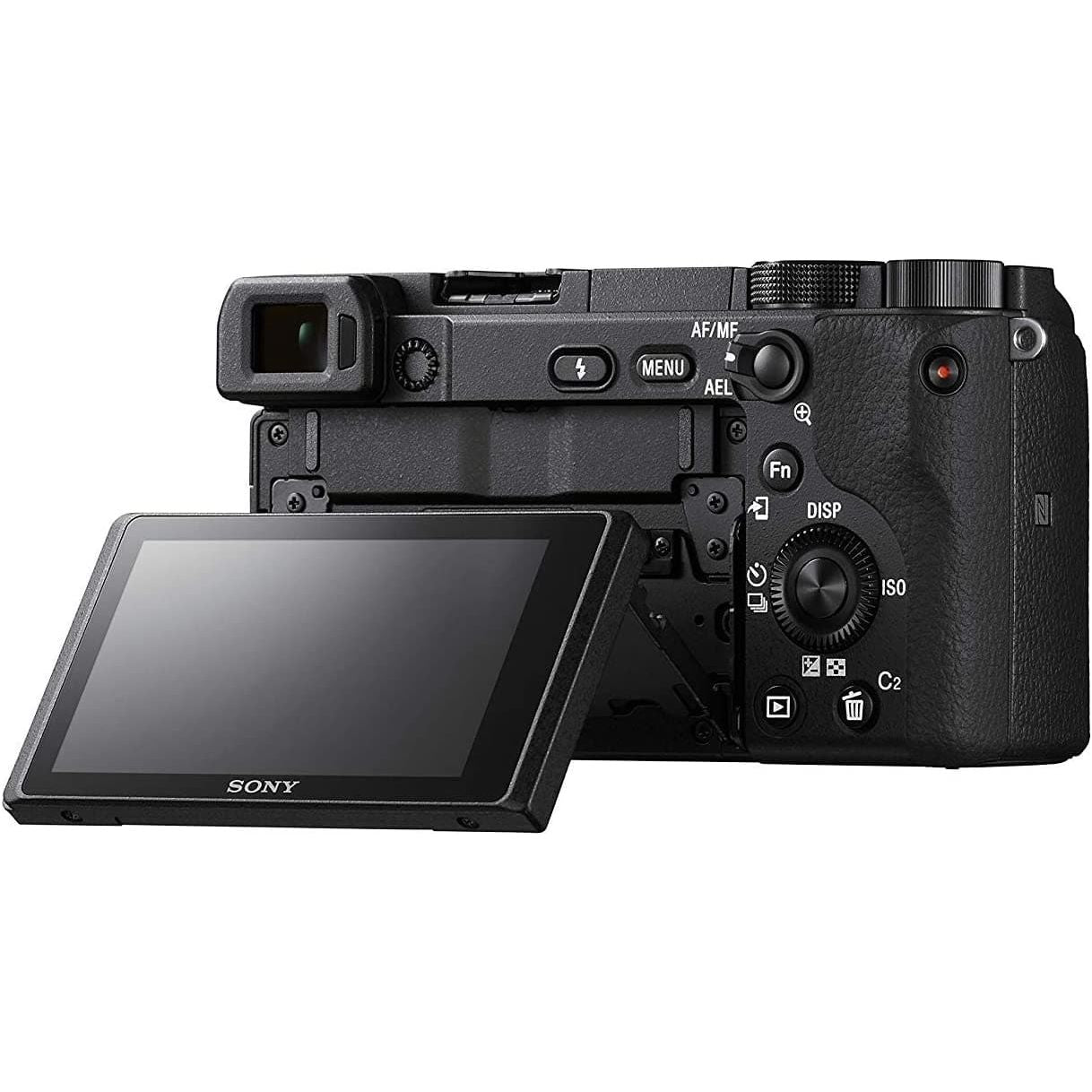 Sony,Sony Alpha 6600 | APS-C Mirrorless Camera (Fast 0.02s Autofocus, 5-axis in-body optical image stabilisation, 4K HLG, Flip Screen for Vlogging, Flip Screen for Vlogging), Black - Body Only - Gadcet.com