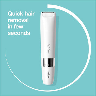 Braun,Braun Body Mini Trimmer, Gentle Body Hair Removal, Precision Trimmer, Wet & Dry, 100% Waterproof, BS1000, White - Gadcet.com