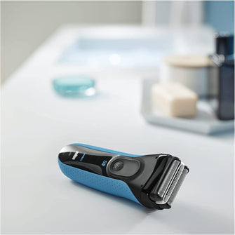 Buy Braun,Braun Series 3 ProSkin Electric Shaver, Electric Razor For Men With Pop Up Precision Trimmer, Sensitive Blades, Wet & Dry, Rechargeable & Cordless, 2 Pin Bathroom Plug, 3040s, Black/Blue Razor - Gadcet.com | UK | London | Scotland | Wales| Ireland | Near Me | Cheap | Pay In 3 | Health Care