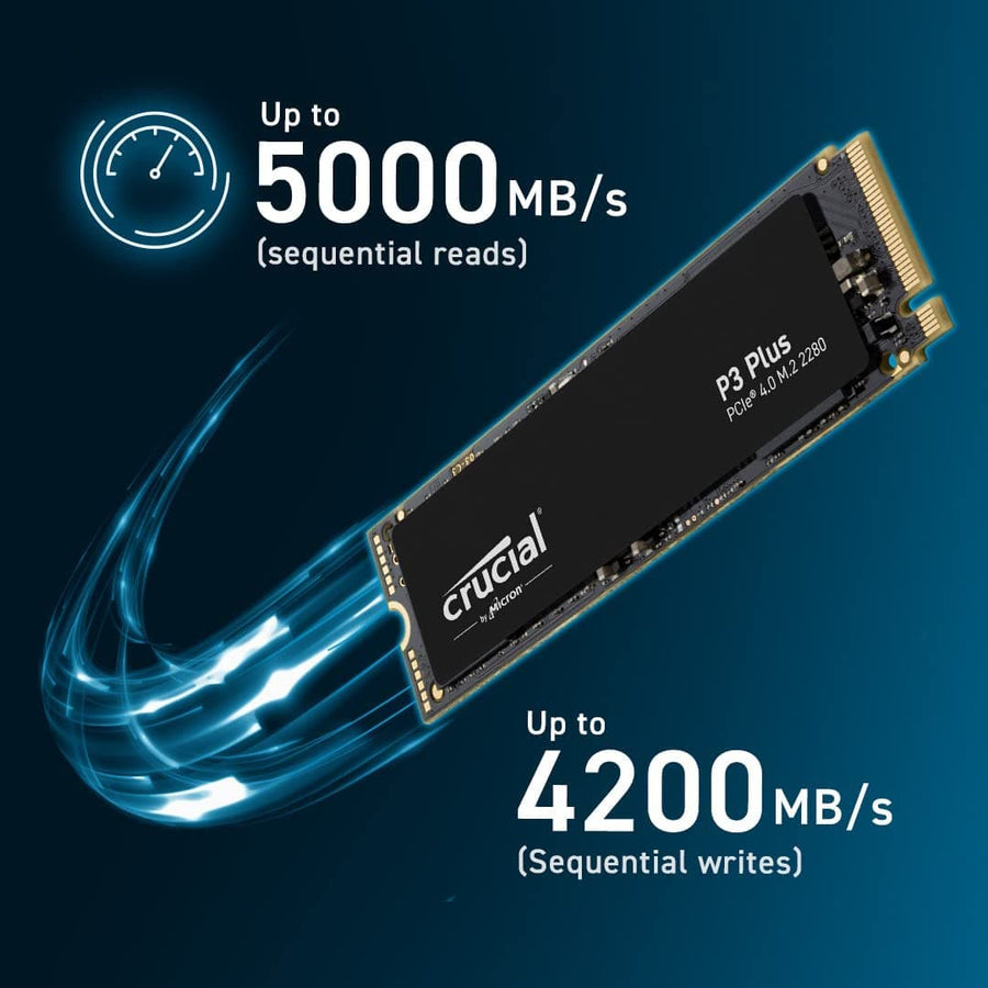 【SSD 500GB】Crucial P3 Plus 500GB M2 NVMe Crucial P3 Plus 500GB PCIe M.2 2280 SSD | CT500P3PSSD8 |