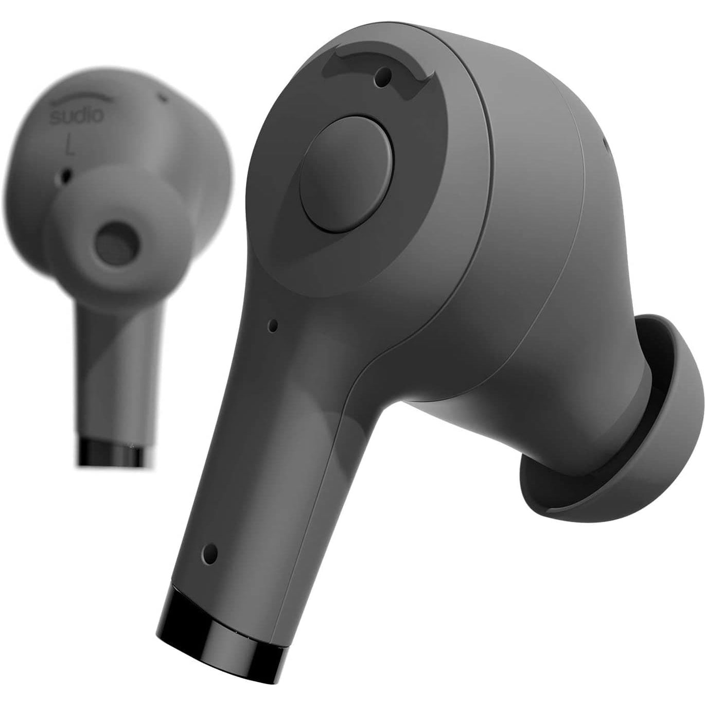 Sudio,Sudio Ett True Wireless Bluetooth Earbuds - Active Noise Cancelling, Transparency Mode, IPX5 Water Protection, 30h Battery Time, supports Wireless Charging, compatible with Android and iOS (Black) - Gadcet.com
