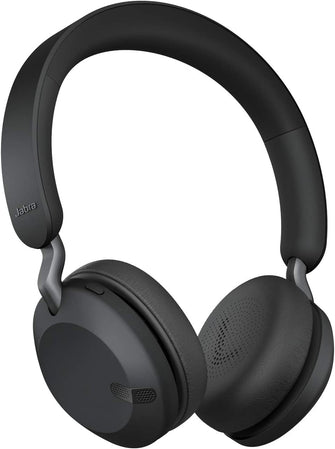 Jabra Elite 45h Wireless On-Ear Headphone - 2 Microphone Call Technology – Titanium Black - Gadcet.com