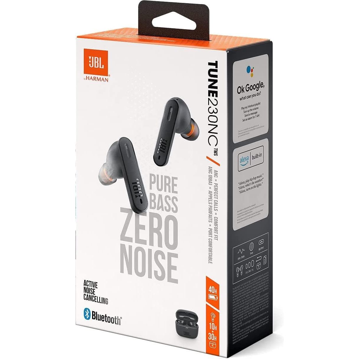 Buy JBL,JBL Tune 230 NC TWS - Waterproof True Wireless Noise Cancelling In-Ear Headphones in Black - With Up to 40 Hours of Music Playback - Gadcet.com | UK | London | Scotland | Wales| Ireland | Near Me | Cheap | Pay In 3 | Headphones