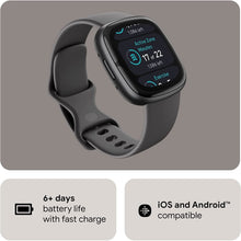 Fitbit Sense 2 Health and Fitness Smartwatch with built-in GPS, advanced health features, up to 6 days battery life - compatible with Android and iOS.