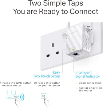 TP-Link N300 Universal Range Extender, Broadband/Wi-Fi Extender, Wi-Fi Booster/Hotspot with 1 Ethernet Port and 2 External Antennas, Plug and Play, Built-in Access Point Mode, UK Plug (TL-WA855RE) - Gadcet.com