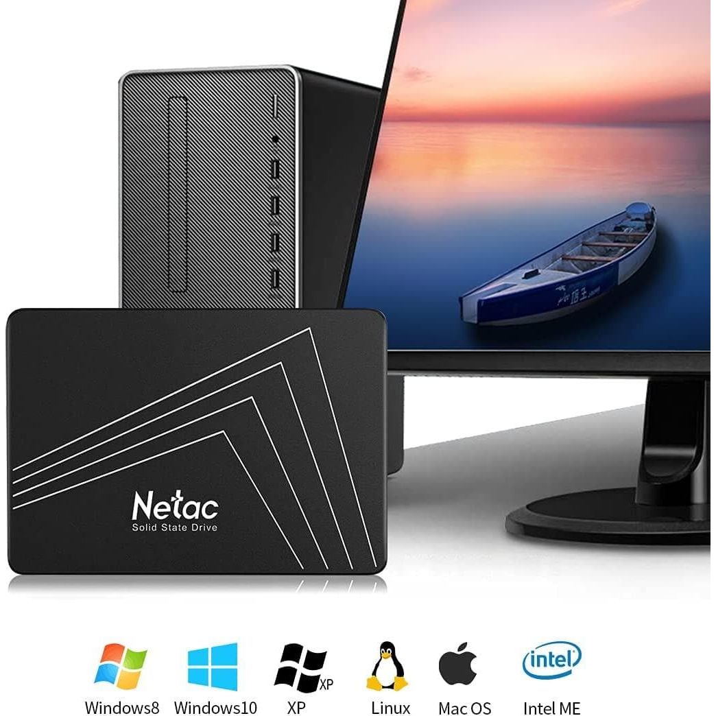 Buy Netac,Netac 128GB Internal SSD 2.5 Inch SATA III 6Gb/s, 3D NAND Internal Solid State Drive, Read Speeds up to 530MB/s - Gadcet.com | UK | London | Scotland | Wales| Ireland | Near Me | Cheap | Pay In 3 | Hard Drives