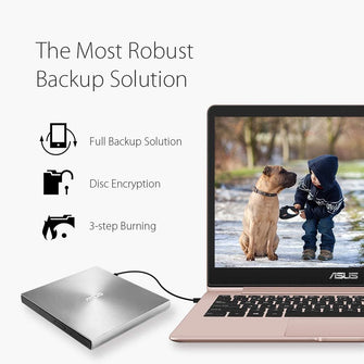 ASUS,ASUSTEK - RETAIL OPTICAL DRIVES SDRW-08U9M-U ZENDRIVEU9M SILVER EXT.DVD RECORDER USB TYPE C IN - Gadcet.com