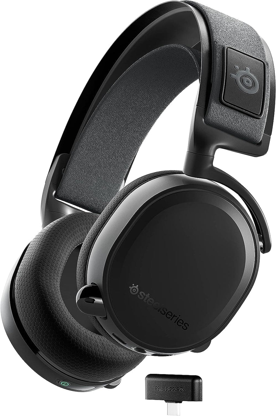 SteelSeries Arctis 7 Wireless Gaming Headset Lossless 2.4 GHz 30 Hour Battery Life USB C 7.1 Surround For PC PS5 PS4 Mac Android And Switch Black Gadcet UK