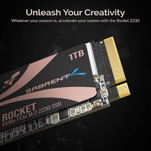 SABRENT 2230 M.2 NVMe Gen 4 1TB SSD 4750MB/s Read PCIe 4.0 X4 Internal Solid State Drive Compatible with Steam Deck, surface pro, PCs, NUCs, and Laptops - 3