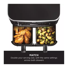 Ninja Foodi MAX Dual Zone Air Fryer [AF451UK] Smart Cook System, 9.5L, 2 Drawers, 6 Functions [Black] - 5