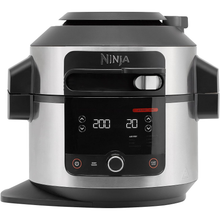 NINJA Foodi 11-in-1 SmartLid Multi-Cooker 6L [OL550UK] Electric Pressure Cooker, Air Fryer, Combi-Steam, Slow Cooker, Grill, Bake - Silver - 1