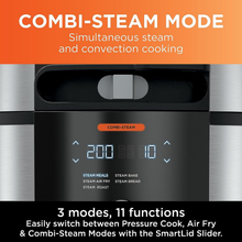 NINJA Foodi 11-in-1 SmartLid Multi-Cooker 6L [OL550UK] Electric Pressure Cooker, Air Fryer, Combi-Steam, Slow Cooker, Grill, Bake - Silver - 4