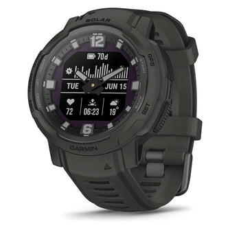 Garmin Instinct Crossover Solar Graphite 45mm Black Silicone Strap Watch - 1