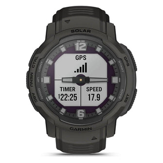 Garmin Instinct Crossover Solar Graphite 45mm Black Silicone Strap Watch - 8