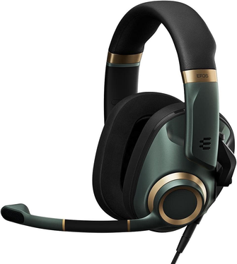 EPOS H6Pro - Closed Acoustic Gaming Headset with Mic - Over-Ear Headset – Lightweight - Lift-to-Mute - Xbox - PS4 - PS5 - PC/Windows [Green] - 1