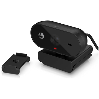 HP PC Webcam 320, 1080p FHD, Compatible with Chrome, Auto Light Corrector, Built-in Microphone, 66 Degree Wide Angle Field of View, Support with 360 Degree Swivel Clip [Black] - 2