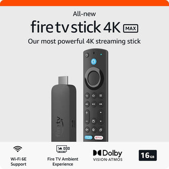 All-new Amazon Fire TV Stick 4K Max streaming device | supports Wi-Fi 6E, Ambient Experience - 7