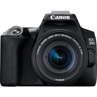 Canon EOS 250D Digital Camera - Black +Lens(EF-S 18-55 mm f/4-5.6 IS STM) - 1