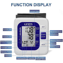 Blood Pressure Monitor CE Approved UK - GPZON Digital BP Monitor with Large Cuff for Home Use, Accurate Readings, Irregular Heartbeat Diagnosis, Pulse Rate Monitoring Meter, Adjustable Cuff (22-40cm), and 2X120 Memory Storage (Blue) - 7