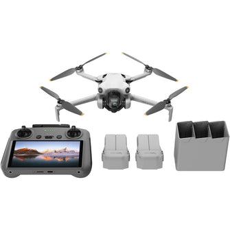 DJI Mini 4 Pro Fly More Combo with DJI RC 2 (screen remote controller), Folding Mini-Drone with 4K HDR Video Camera for Adults, Under 0.549 lbs/249 g, 34-Min Flight Time, 2 Extra Batteries - 1