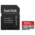 SANDISK Ultra Plus Class 10 microSDXC Memory Card - Up-To 150MB/S - 128 GB - 1
