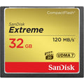SanDisk Extreme 32 GB UDMA7 CompactFlash Card - Speed Up-To 120MB/S - Black/Gold - 1