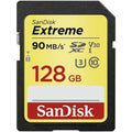 SanDisk Extreme 128GB SDXC Memory Card up to 90MB/s, Class 10, U3, V30 - 1