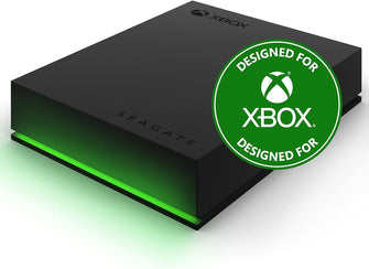Seagate Game Drive for Xbox, 2TB, External Hard Drive Portable, USB 3.2 Gen 1, Black with built-in green LED bar - Without Box - 5