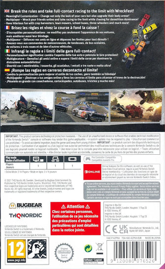 Wreckfest (Nintendo Switch) - 2