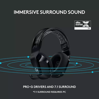 LOGITECH G733 LIGHTSPEED Wireless Gaming Headset [Black] - 8