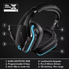 Logitech G935 Wireless PC Gaming Headset [Black] - 6