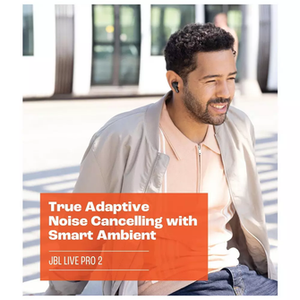 JBL Live Pro 2 TWS Wireless Bluetooth Noise-Cancelling Earbuds [Black] - 4