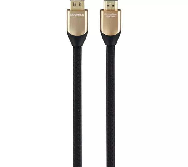 SANDSTROM Gold Series S1HDMI321 Ultra High Speed HDMI 2.1 Cable with Ethernet 1 m