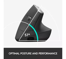 Logitech MX Vertical Ergonomic Mouse, Multi-Device, Bluetooth or 2.4GHz Wireless with USB Unifying Receiver, 4000 DPI Optical Tracking, 4 Buttons, Fast Charging, Laptop/PC/Mac/iPad OS- Black - 3