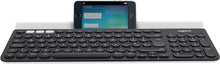 Logitech K780 Multi-Device Wireless Keyboard, QWERTY German Layout - Dark Grey/White - 1