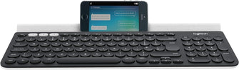 Logitech K780 Multi-Device Wireless Keyboard, QWERTY German Layout - Dark Grey/White - 1