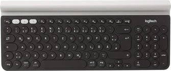 Logitech K780 Multi-Device Wireless Keyboard, QWERTY German Layout - Dark Grey/White - 2