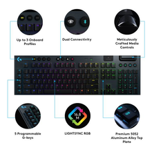 Logitech G915 Wireless Gaming Keyboard [Black] - 8